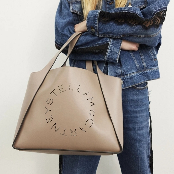 Authentic STELLA MCCARTNEY Logo‎ Set Tote Wristlet Dustbag Shoulder Crossbody - Picture 4 of 16